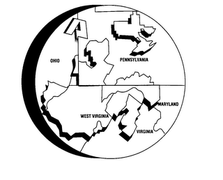 A OHIO PENNSYLVANIA WEST VIRGINIA MARYLAND VIRGINIA logo