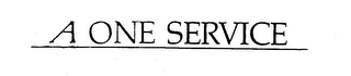 A ONE SERVICE logo