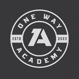 A ONE WAY ACADEMY ESTD 2023 logo