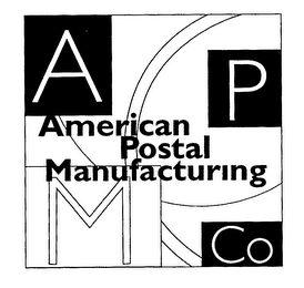 A P M AMERICAN POSTAL MANUFACTURING CO logo
