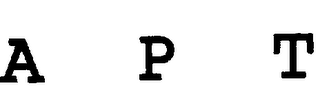 A P T logo