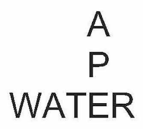 A P WATER logo