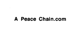A PEACE CHAIN.COM logo