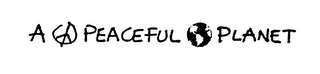 A PEACEFUL PLANET logo