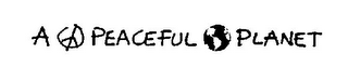 A PEACEFUL PLANET logo