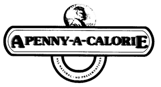 A PENNY-A-CALORIE logo