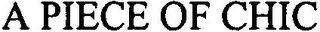 A PIECE OF CHIC logo