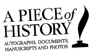 A PIECE OF HISTORY AUTOGRAPHS, DOCUMENTS, MANUSCRIPTS AND PHOTOS logo