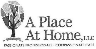 A PLACE AT HOME, LLC PASSIONATE PROFESSIONALS COMPASSIONATE CARE logo