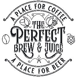 A PLACE FOR COFFE THE PERFECT BREW & JUICE A PLACE FOR BEER logo