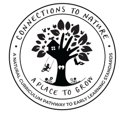 A PLACE TO GROW • CONNECTIONS TO NATURE • A NATURAL CURRICULUM PATHWAY TO EARLY LEARNING STANDARDS logo