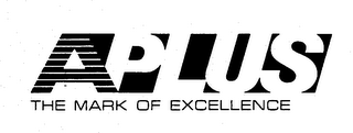 A PLUS THE MARK OF EXCELLENCE logo