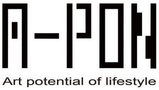 A-PON ART POTENTIAL OF LIFESTYLE logo