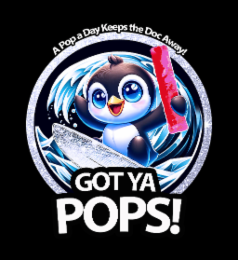 A POP A DAY KEEPS THE DOC AWAY! GOT YA POPS! logo