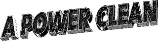 A POWER CLEAN logo