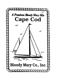 A PREMIUM BLOODY MARY MIX CAPE COD BLOODY MARY MIX CO., INC. logo