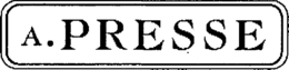 A. PRESSE logo
