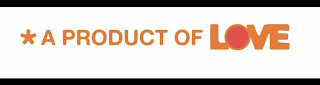 A PRODUCT OF LOVE logo