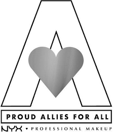 A PROUD ALLIES FOR ALL NYX PROFESSIONAL MAKEUP logo