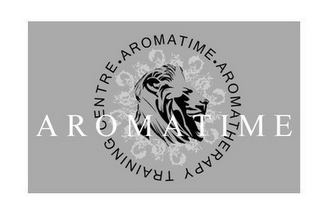 A R O M A T I M E AROMATIME . AROMATHERAPY TRAINING CENTRE . logo