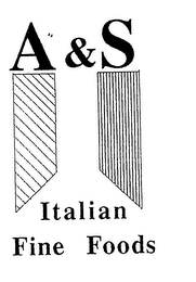 A & S ITALIAN FINE FOODS logo