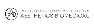 A S THE PERPETUAL PURSUIT OF PERFECTIONAESTHETICS BIOMEDICAL logo