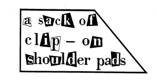 A SACK OF CLIP - ON SHOULDER PADS logo