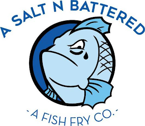 A SALT N BATTERED - A FISH FRY CO. - logo