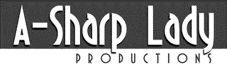 A-SHARP LADY PRODUCTIONS logo