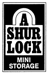 A SHUR LOCK MINI STORAGE logo