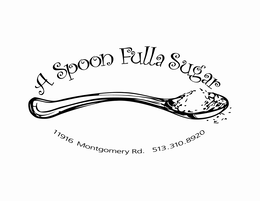 A SPOON FULLA SUGAR 11916 MONTGOMERY RD. 513.310.8920 logo