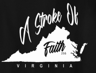 A STROKE OF FAITH VIRGINIA 216 logo