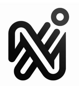 A STYLIZED SHAPE OF THE LETTER "N" logo