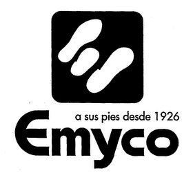 A SUS PIES DESDE 1926 EMYCO logo