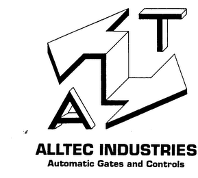 A T ALLTEC INDUSTRIES AUTOMATIC GATES AND CONTROLS logo