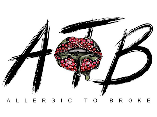 A T B ALLERGIC TO BROKE 100 logo