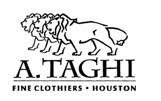 A. TAGHI FINE CLOTHIERS HOUSTON logo