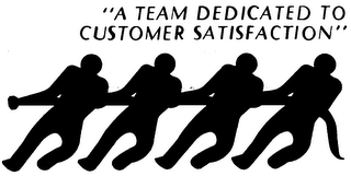 "A TEAM DEDICATED TO CUSTOMER SATISFACTION" logo