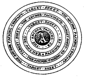 A THE ANCHOR PACKING COMPANY TARGET SHEET logo