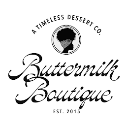 A TIMELESS DESSERT CO. BUTTERMILK BOUTIQUE EST. 2015 logo