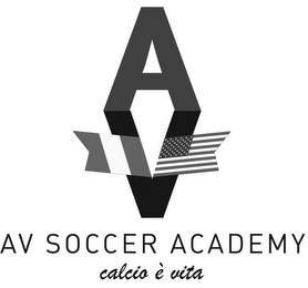 A V AV SOCCER ACADEMY CALCIO E` VITA logo