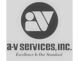 A-V SERVICES, INC. EXCELLENCE IS OUR STANDARD logo