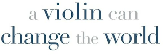 A VIOLIN CAN CHANGE THE WORLD logo