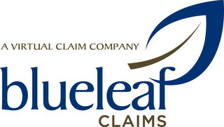A VIRTUAL CLAIM COMPANY BLUELEAF CLAIMS logo
