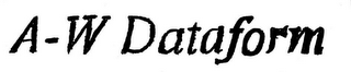 A-W DATAFORM logo