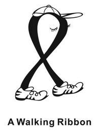 A WALKING RIBBON logo