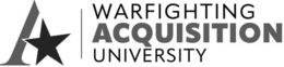 A WARFIGHTING ACQUISITION UNIVERSITY logo