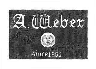 A. WEBER SINCE1852 logo