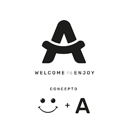 A WELCOME TO ENJOY CONCEPTO + A logo