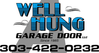 A WELL HUNG GARAGE DOOR LLC SINCE 1985 303-422-0232 logo
